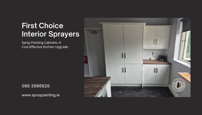 Spray Painting Cabinets