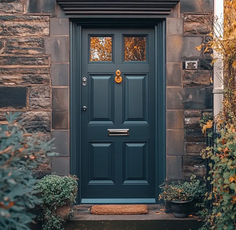 composite door spray painting