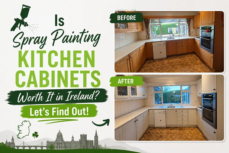 Spray Painting Kitchen Cabinets