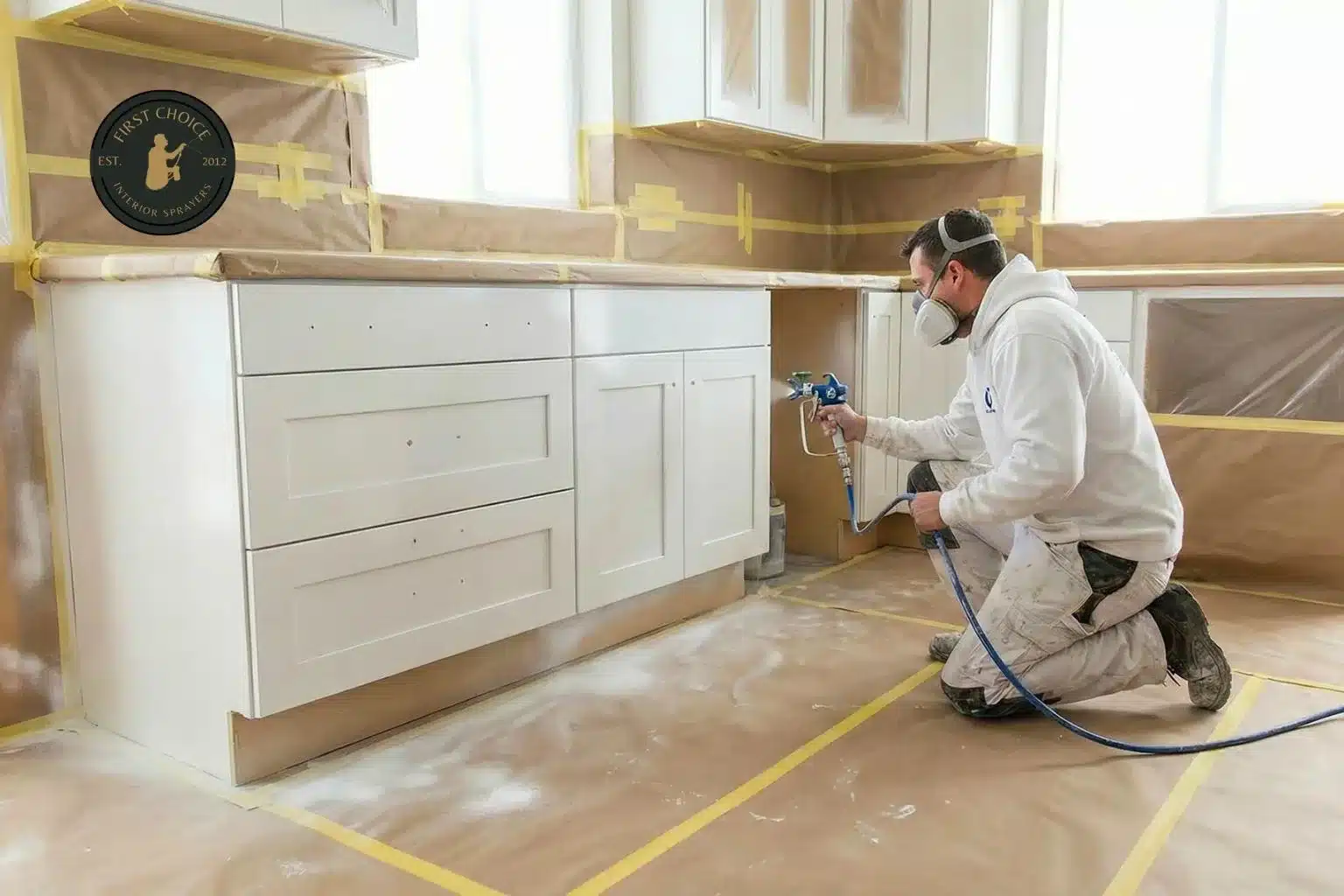 Kitchen Spray Painting