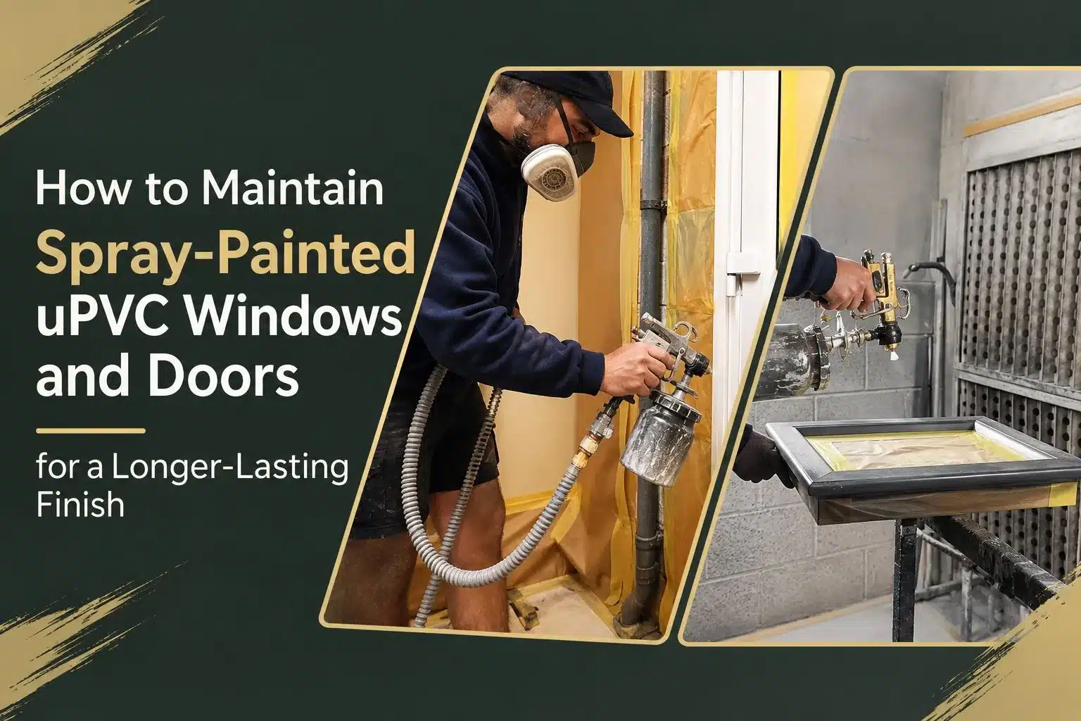 Spray-Painted uPVC Windows and Doors