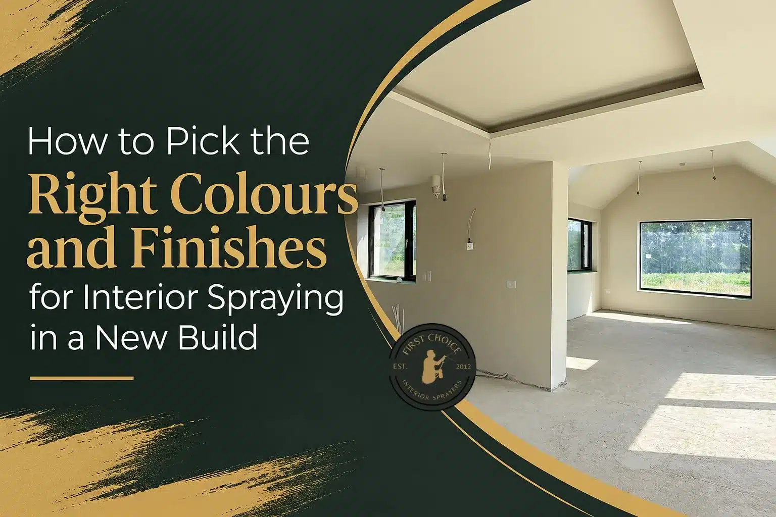 Interior Spraying in a New Build